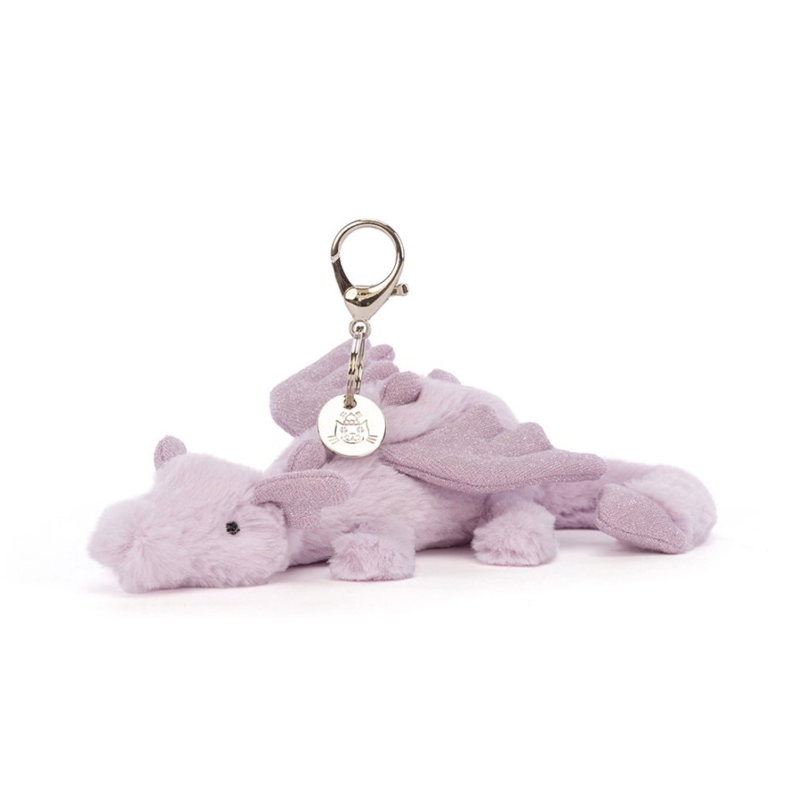 Jellycat Lavender Dragon Bag Charm (Out of Stock)